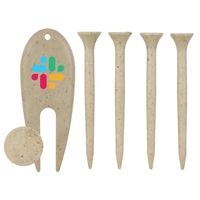 Golf tee pack with four tees, divot tool, and ball marker.... from ASI 57653...