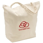 20" W x 17.5" H 12 oz Cotton Canvas Tote Bag