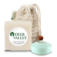 Self-care set includes a loofah bag, soap, and shower steamer... from ASI...