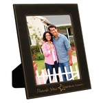8" x 10" Black & Gold Leatherette Photo Frame