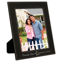 10 3/4" x 12 3/4" x 3/8" black leatherette photo frame... from ASI 74601 Calico
