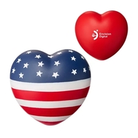 Heart shaped stress reliever with patriotic design.... from ASI 63549 Jornik...