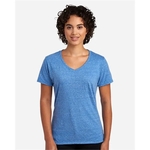 JERZEES Women's Snow Heather Jersey V-Neck T-Shirt