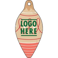 1/4" recycled wooden Christmas ornament. Ornament Shape 4... from ASI 72521...