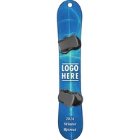 1/4" recycled wooden Christmas ornament. Single Snowboard... from ASI 72521...