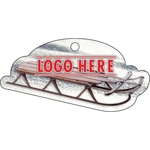 1/4" Recycled Wood Ornaments-Vintage Sled