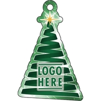 1/4" recycled wooden Christmas ornament. Ribbon Tree... from ASI 72521 Morris...