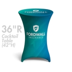 36" Round x 42"H Spandex Stretch Cocktail Table Cover