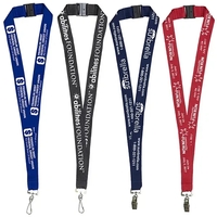 18" x 1" lanyard with breakaway release and silkscreen imprinting.... from...
