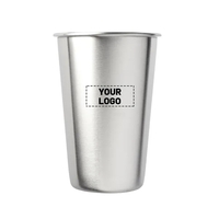 Single-wall Stainless Steel Mixing Glass, 16oz.