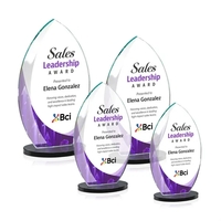 Starfire Windermere Award with Black base and full color VividPrint...