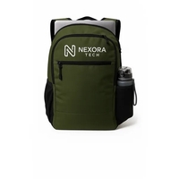 Stylish daily backpack with laptop sleeve, pockets, and room for custom......