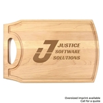 10.5"x17.5" Maple Cutting Board w/ Handle & Juice Groove