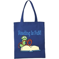 13" x 11" small book tote bag made of natural cotton... from ASI 31260 AdCapitol