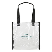 Game-Time Transparent PVC Tote Bag