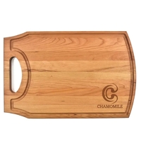10.5"x17.5" Cherry Cutting Board w/ Handle & Juice Groove