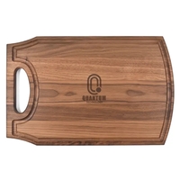 10 1/2" x 17 1/2" x 3/4" walnut cutting board with... from ASI 74601 Calico