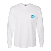 White Long Sleeve Pocket Tee