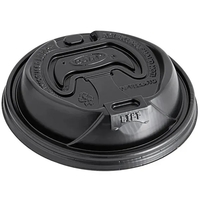 12 Oz. - 20 Oz. Insulated Paper Cup Lid, Black