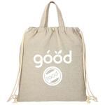 Recycled 5oz Cotton Drawstring Bag