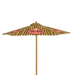 7' Wood Market Umbrella Kit Single-Sided (Dye Sublimation)