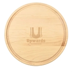 13 1/2" Maple Round Cutting Board with Juice Groove