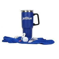 Golf kit with a 40-ounce insulated tumbler, microfiber golf towel, golf......