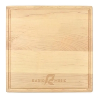 12 x 12" Maple Square Cutting Board with Juice Groove