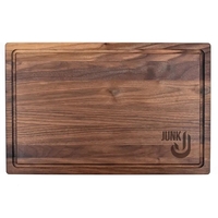 11" x 17" x 3/4" rectangular walnut cutting board with all-over... from ASI...