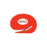 Plastic Oval Shape Letter Opener with Steel Blade