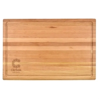12" x 18" x 1 1/4" cherry wood butcher block with... from ASI 74601 Calico