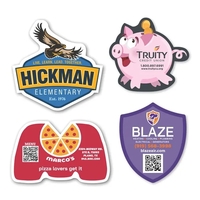 12 sq. inch flat, flexible magnet with four color process customization.......