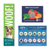 7 sq. inch magnet with square corners and customization options.... from ASI...