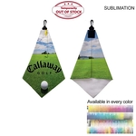 Microfiber Suede Golf Towel, 11x17, Sublimated