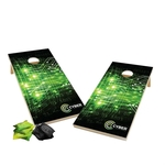 Wood Cornhole Plus with 8 Dye Sublimated Bean Bags