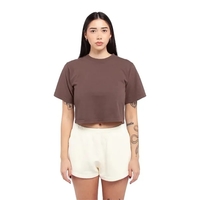 Shaka Wear Women's Garment-Dye Crop T-Shirt... from ASI 84358 S&S Activewear
