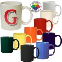11oz Colored C-Handle Coffee Mug... from ASI 80093 Pyrographics /...