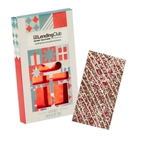 4CP Gift Window Box with Milk Chocolate with Peppermint Crystals Belgian......