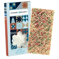 4CP Snowflake Window Box with White Chocolate w/ Holiday Nonpareils &... from...