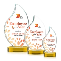 This classic award features a 3/4" thick Starfire Crystal VividPrint™...