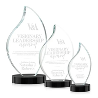 This classic award features a 3/4" thick Starfire Crystal Flame with... from...