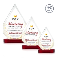 The classic Hawthorne 3/4" thick Starfire Crystal Award is the pinnacle......