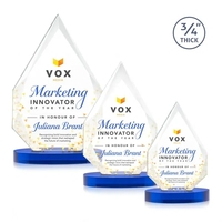 The classic Hawthorne 3/4" thick Starfire Crystal Award is the pinnacle......