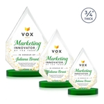 Hawthorne VividPrint™ Award on Alberton Base - Green