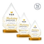 Hawthorne VividPrint™ Award on Alberton Base - Amber