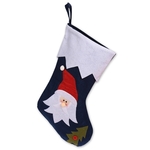 Santa Claus Blue Christmas Stocking