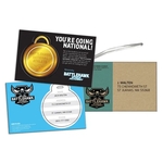 Laminated Postcard with Punch-Out Luggage Tag/Ornament & Env
