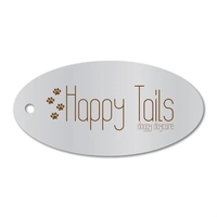 3.5" x 1.75" Aluminum or PVC Oval Label Tag