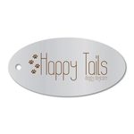 3.5" x 1.75" Aluminum or PVC Oval Label Tag