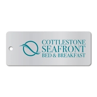 3.75" x 1.5" Aluminum or PVC Rectangle Label Tag